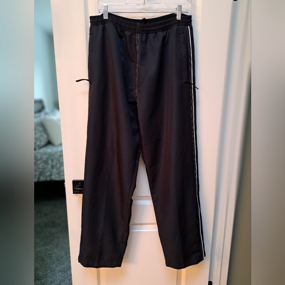 Stormtech Charcoal Track Pants, White Stripe